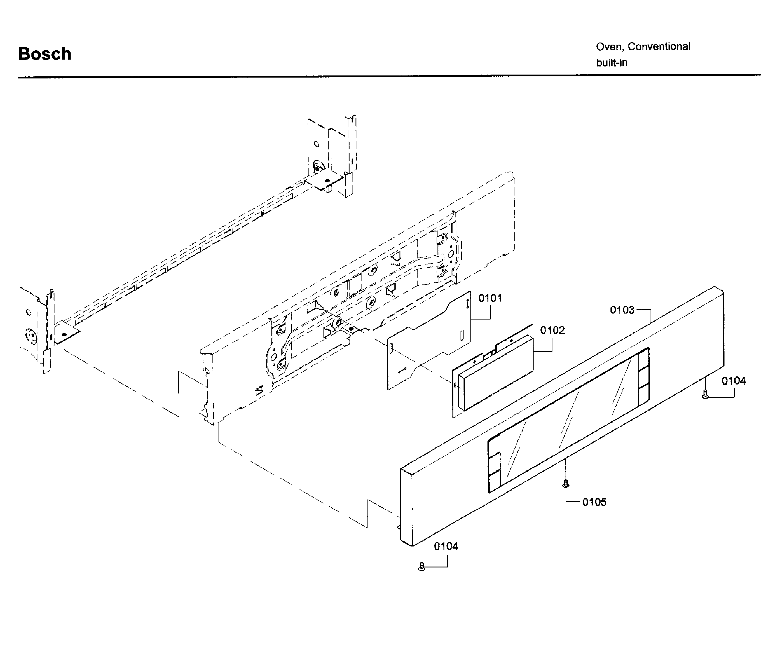 Bosch HBN8451UC/02 control panel diagram