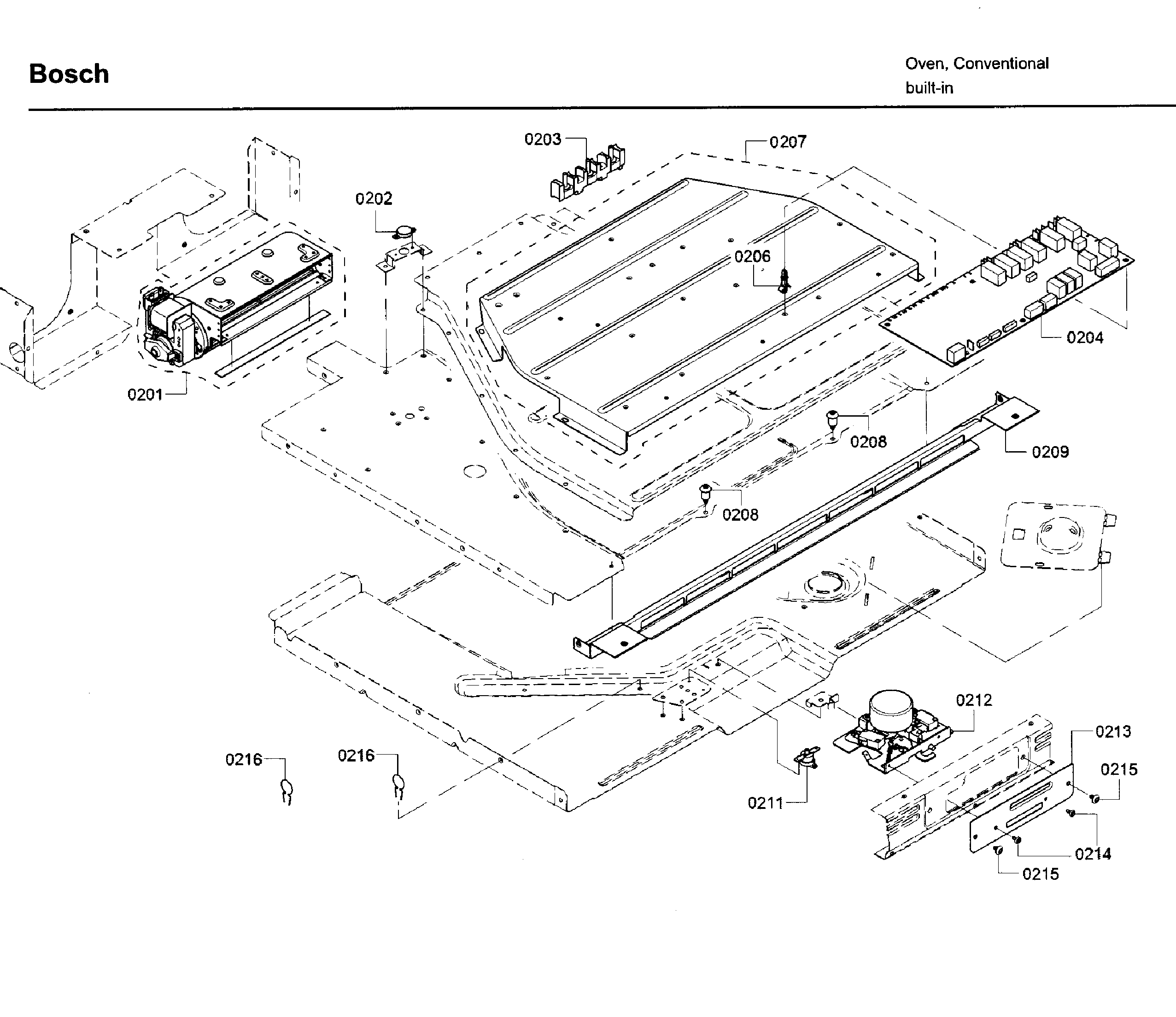 Bosch HBN8451UC/02 latch asy diagram