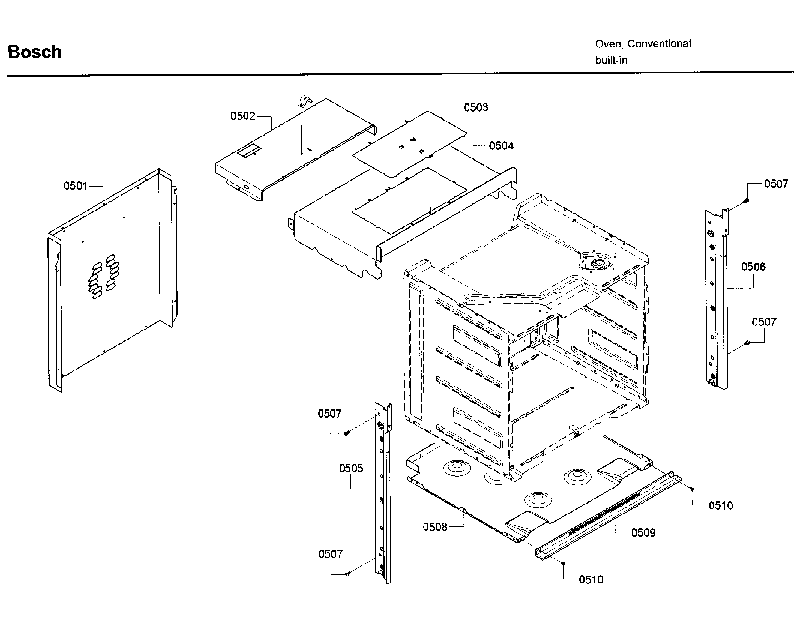 Bosch HBN8451UC/02 latch diagram