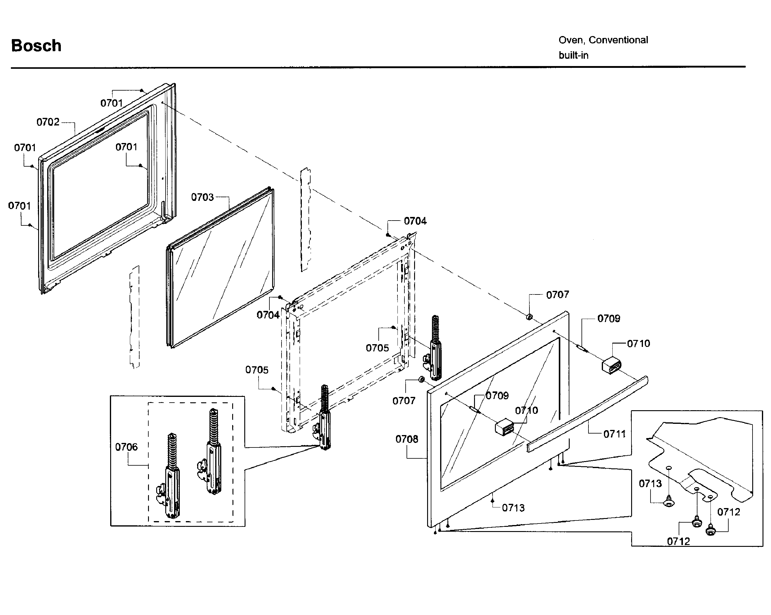 Bosch HBN5651UC/03 door 2 diagram
