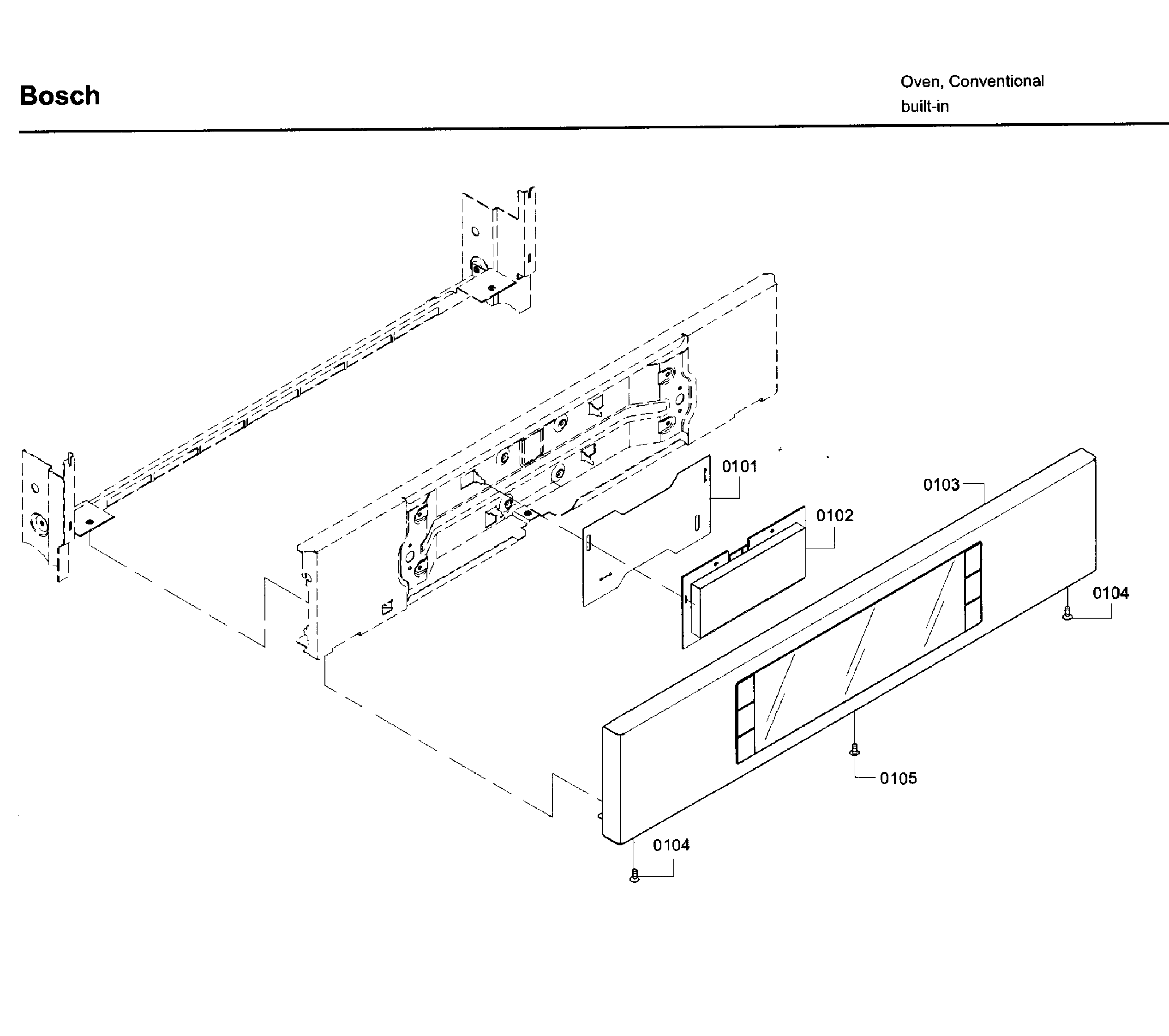 Bosch HBN8651UC/02 control panel diagram