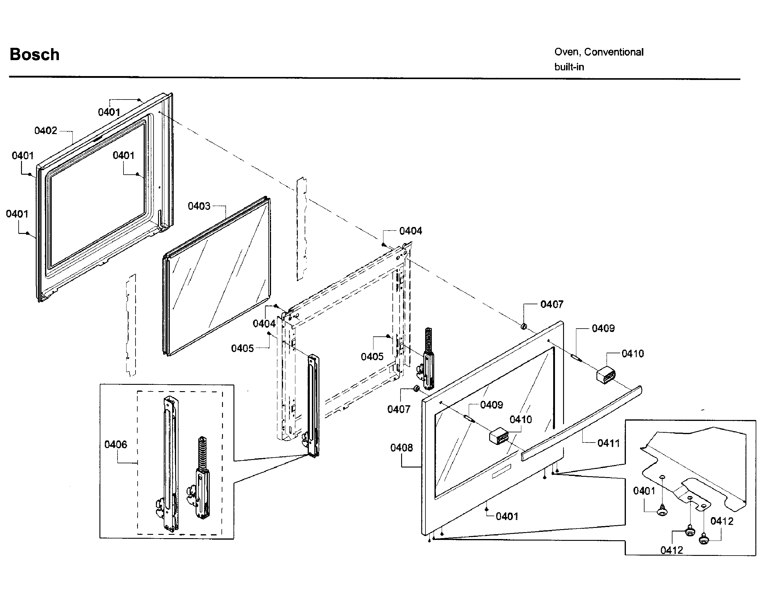 Bosch HBN8651UC/02 door 1 diagram
