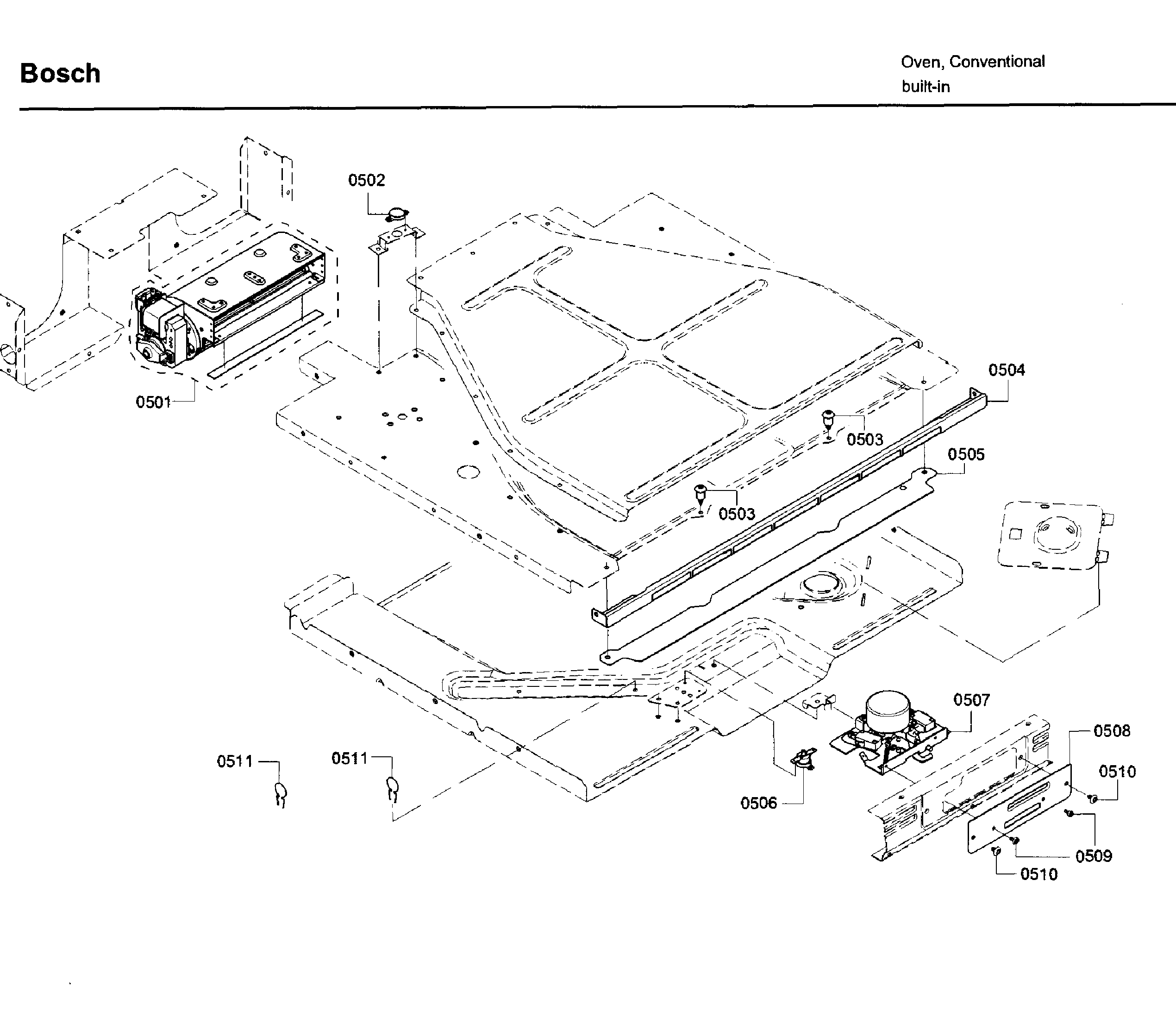 Bosch HBN8651UC/02 latch 2 diagram