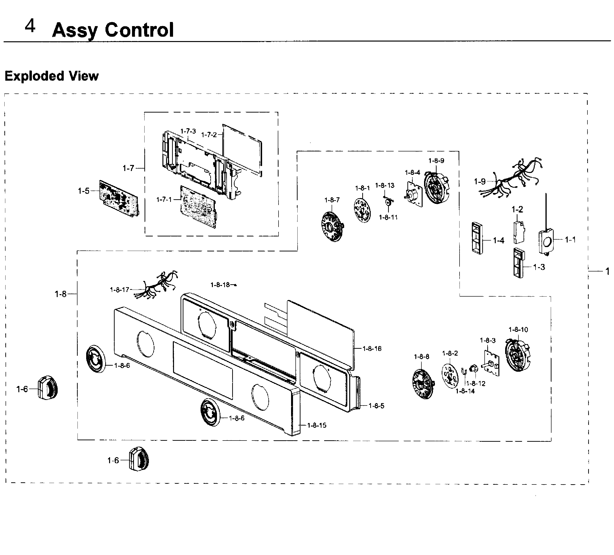 Samsung NV51K7770SG/AA-00 control diagram