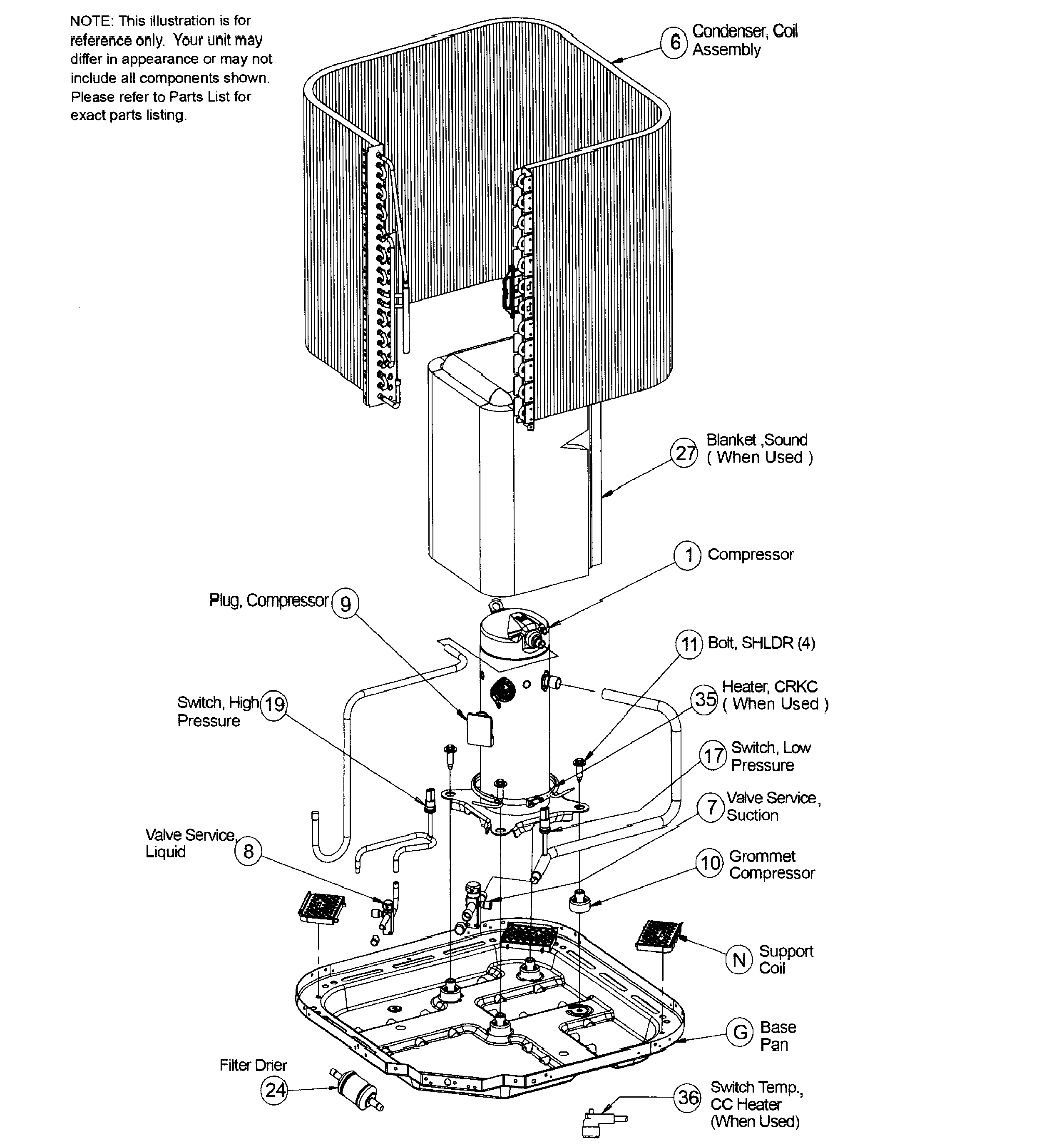 ICP N4A436AKA200 inner asy diagram