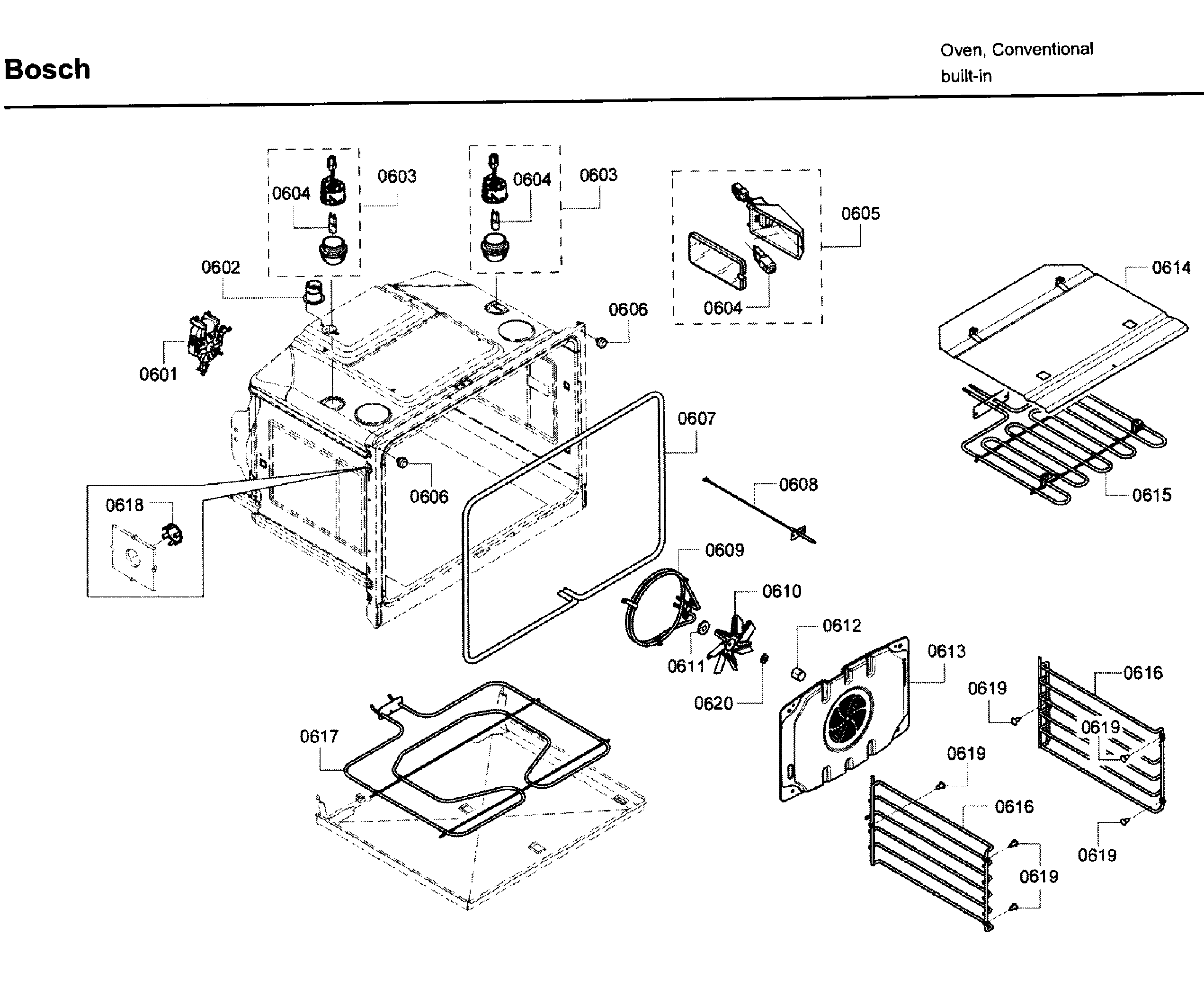 Bosch HBL8650UC/11 cavity 2 diagram