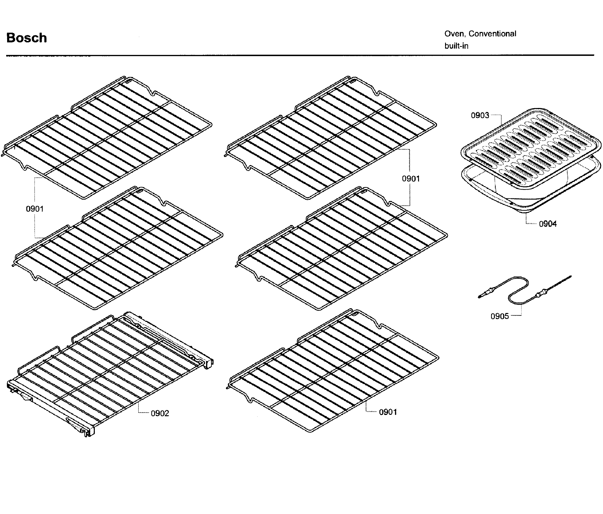 Bosch HBL8650UC/11 rack diagram