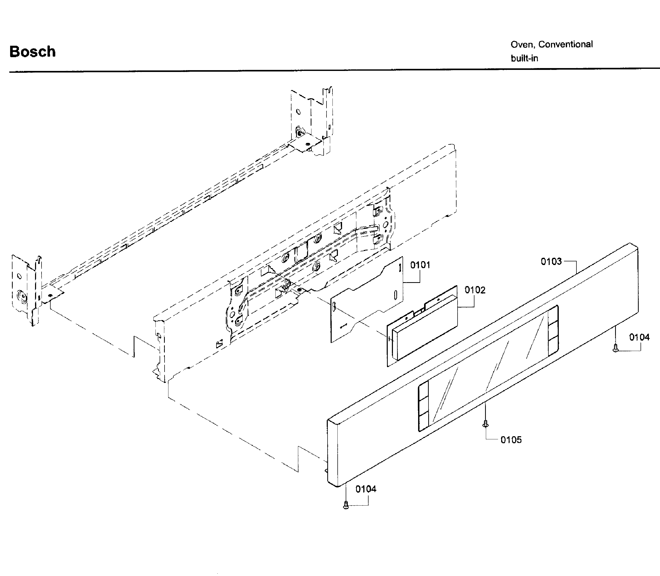 Bosch HBL8651UC/02 control panel diagram