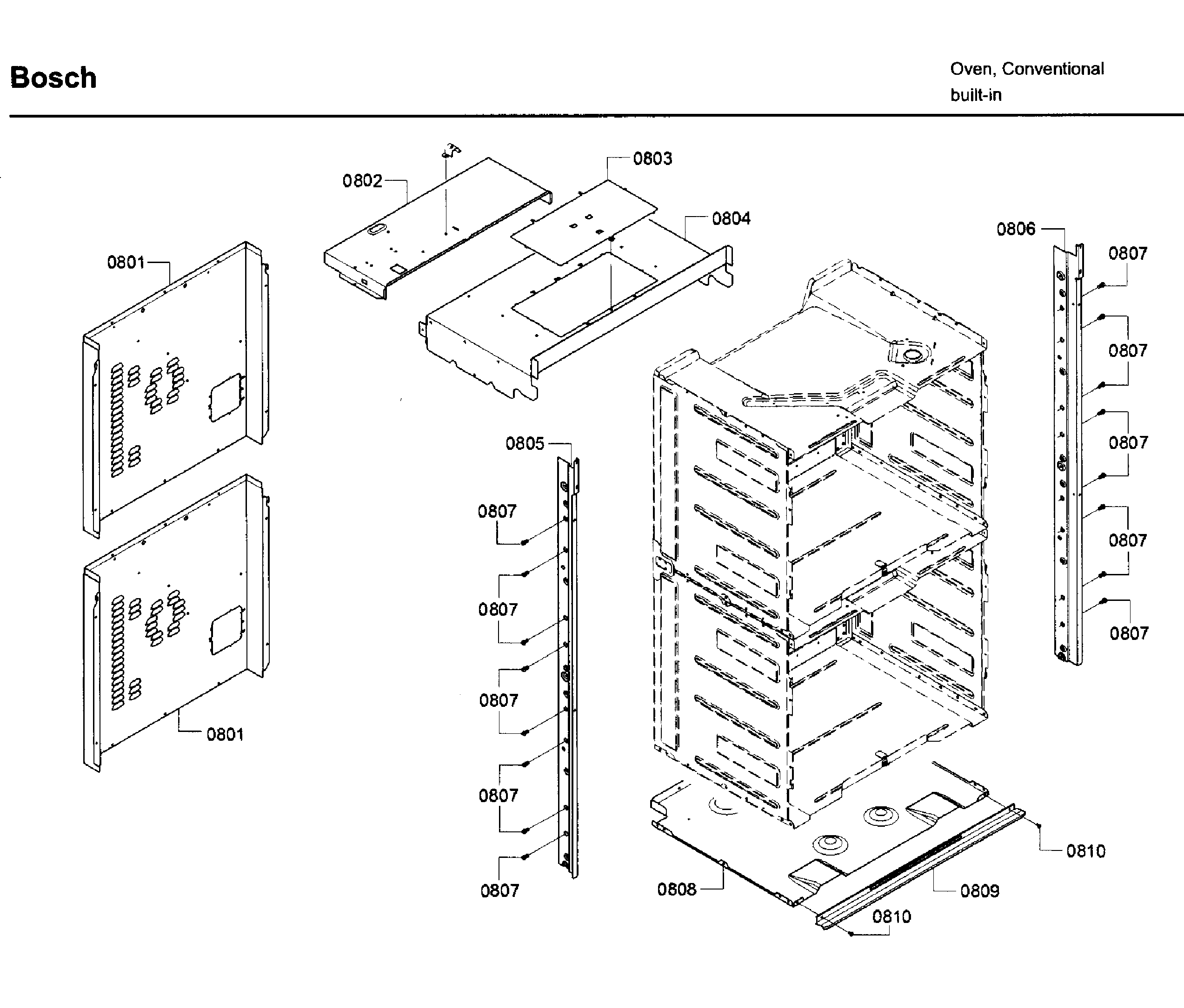 Bosch HBL8651UC/02 frame diagram