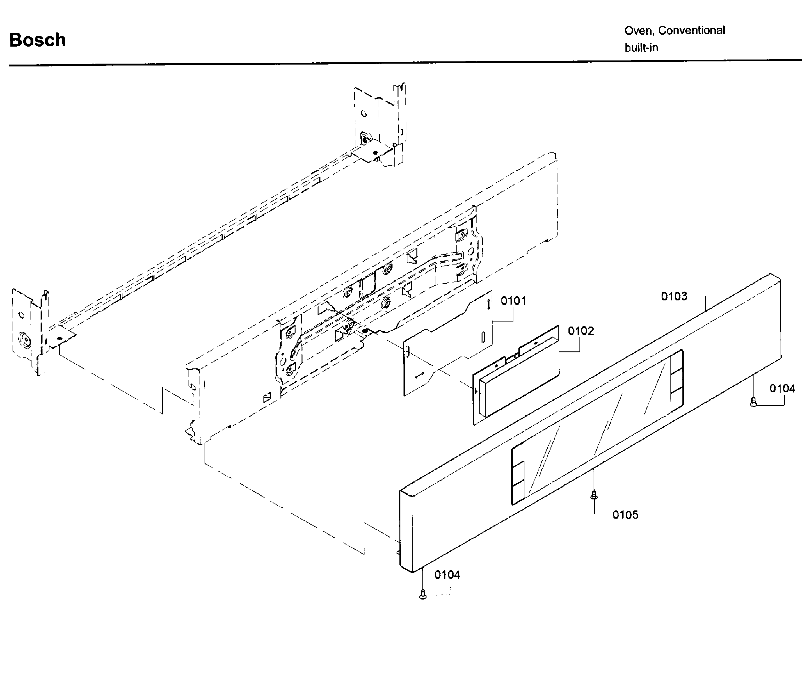 Bosch HBL8461UC/02 control panel diagram