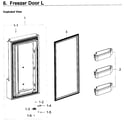 Samsung RF23J9011SG/AA-06 freezer door l diagram