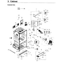 Samsung RF263BEAESR/AA-04 cabinet diagram