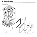 Samsung RF263BEAESR/AA-04 door-freezer diagram