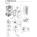 Samsung RF263BEAESR/AA-04 door ref inner diagram