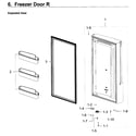 Samsung RF22K9581SG/AA-02 freezer door r diagram