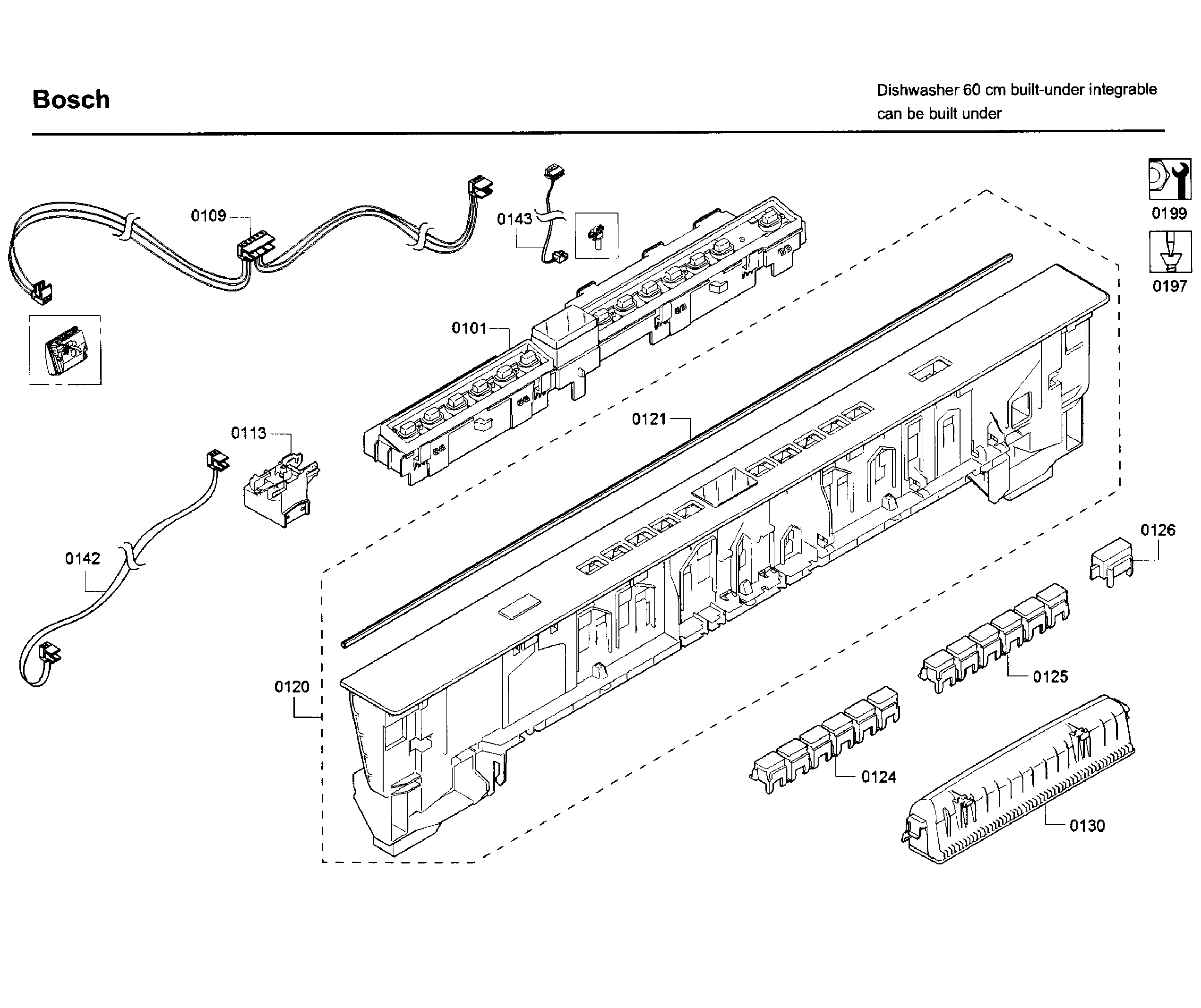 Bosch SHP65T56UC/09 control panel diagram