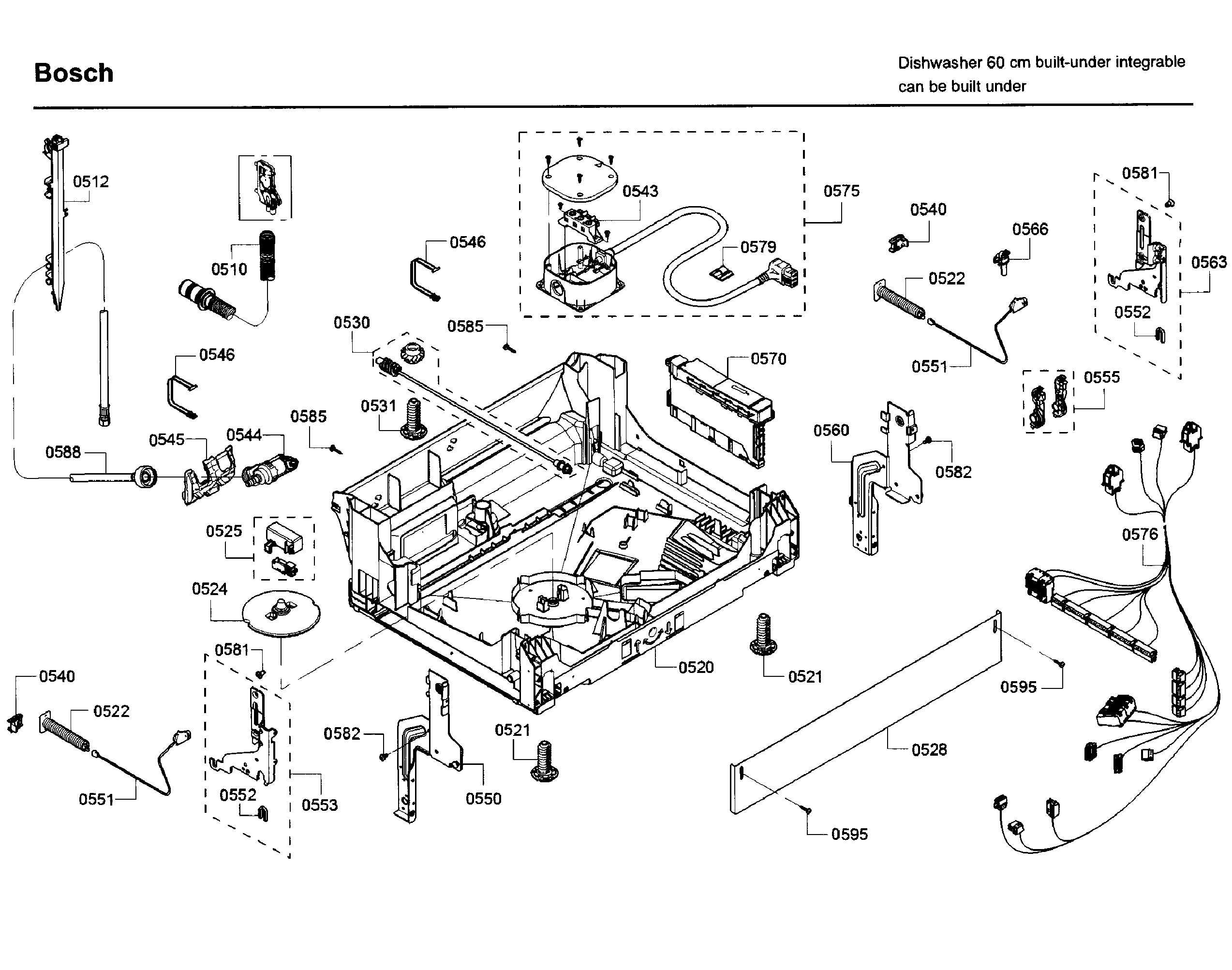 Bosch SHP65T56UC/09 base diagram