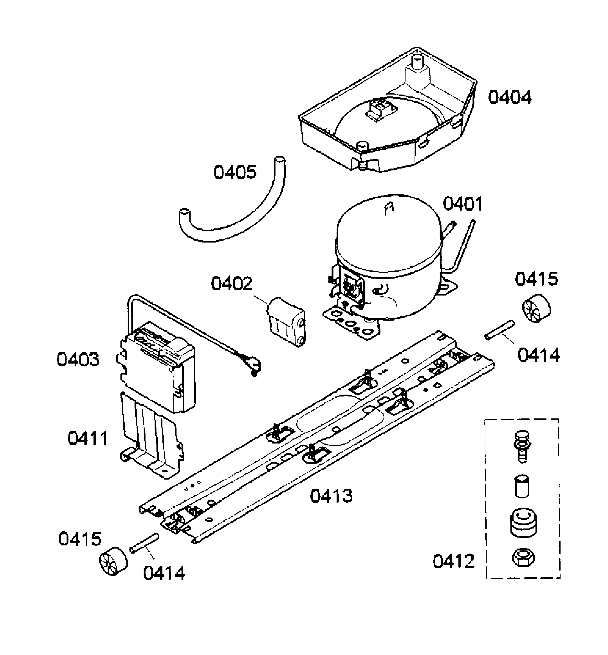 Bosch B11CB81SSS/03 compressor diagram