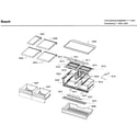 Bosch B26FT70SNS/08 shelf/drawer asy diagram