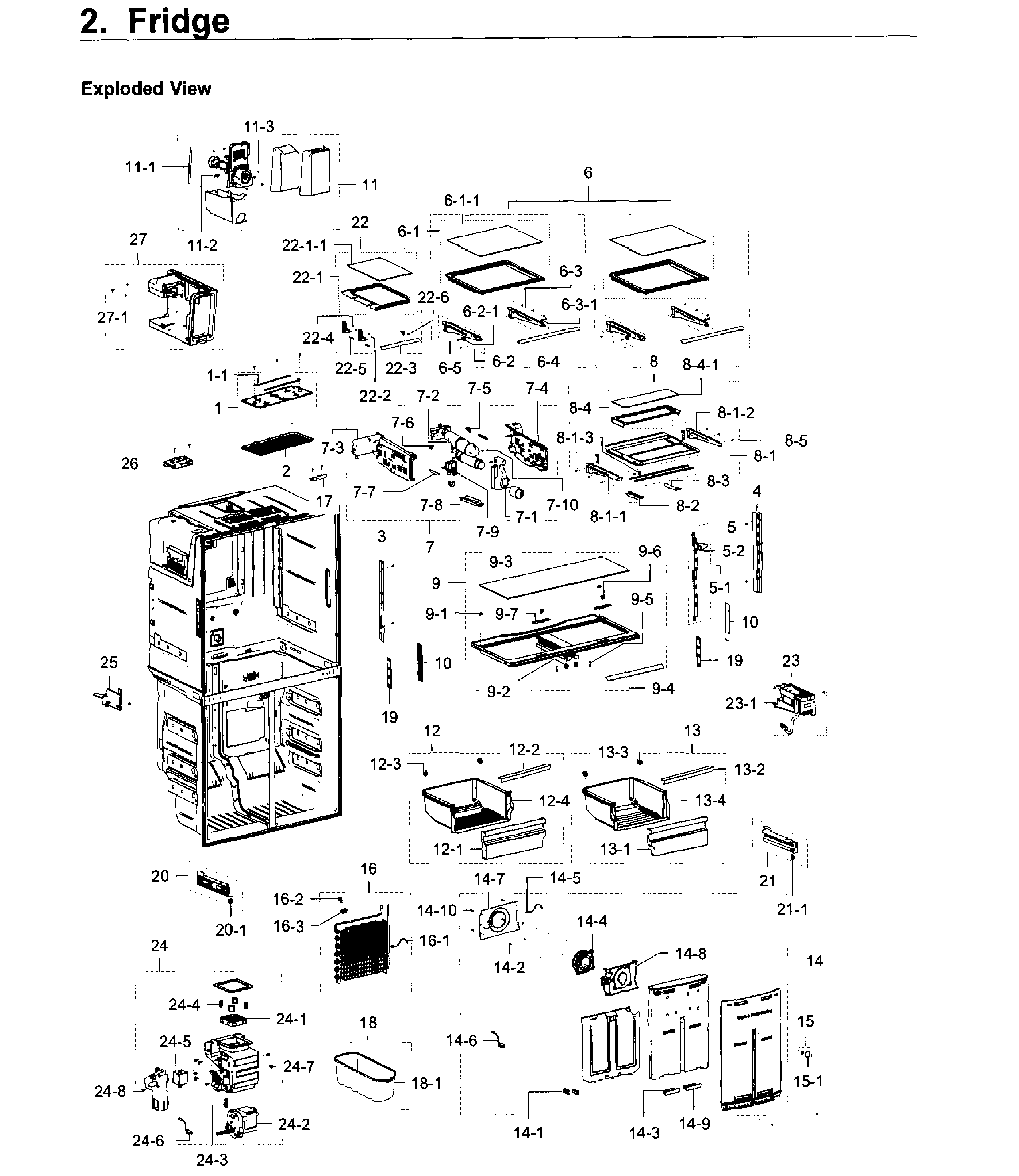 Samsung RF23J9011SR/AA-07 fridge / icemaker diagram