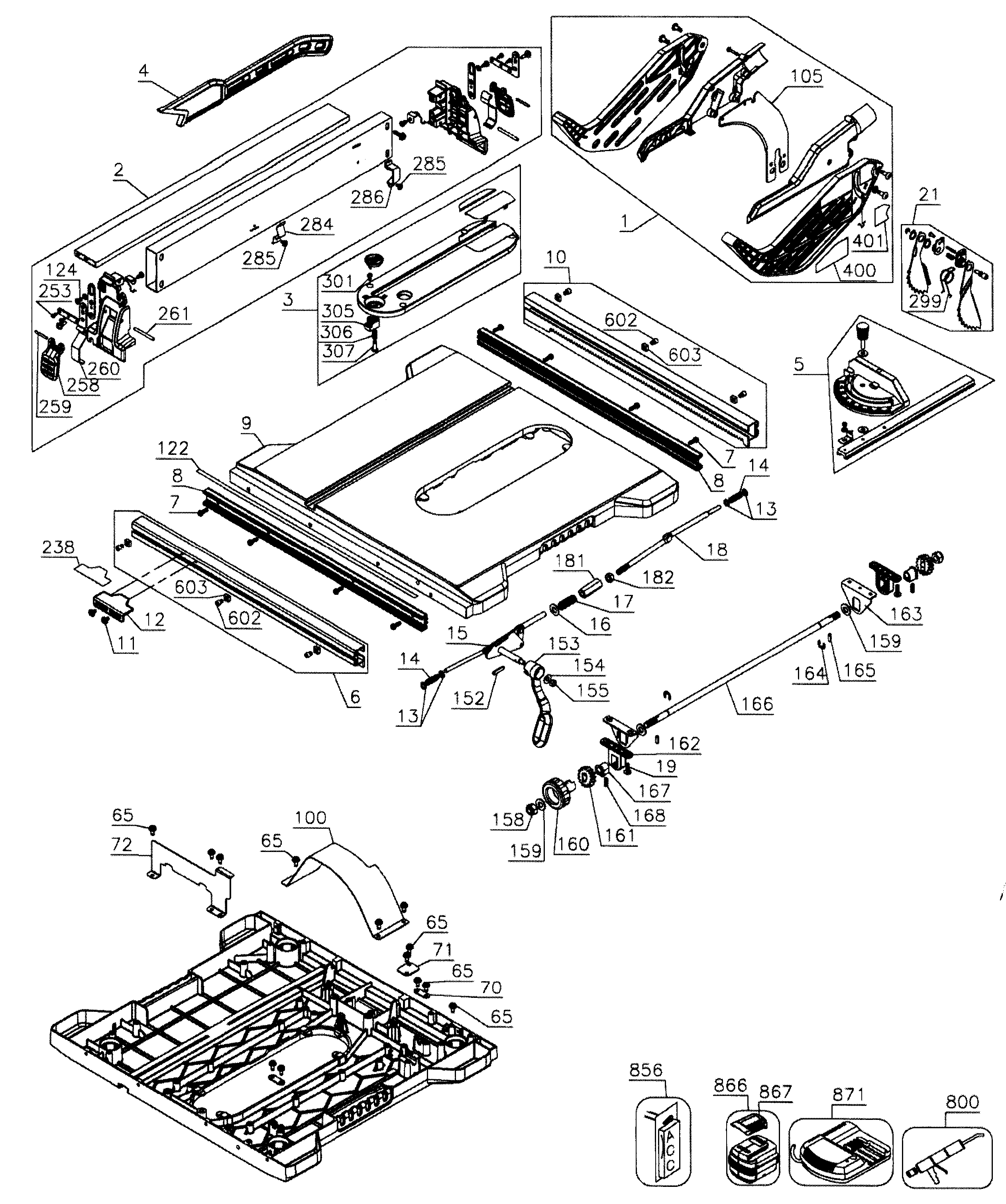 DeWalt DCS7485B TYPE 1 assembly 2 diagram