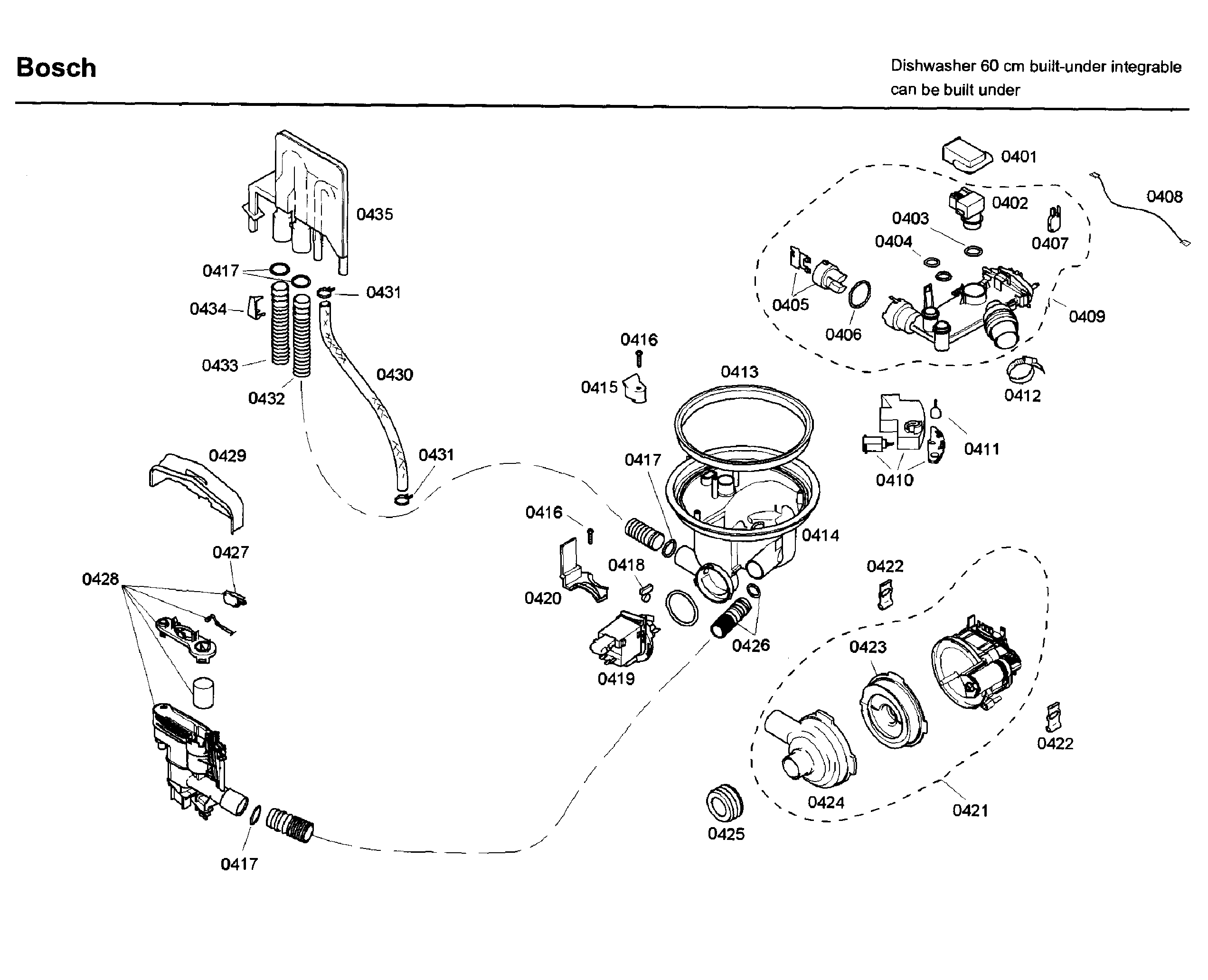 Bosch SHX46A05UC/26 pump diagram