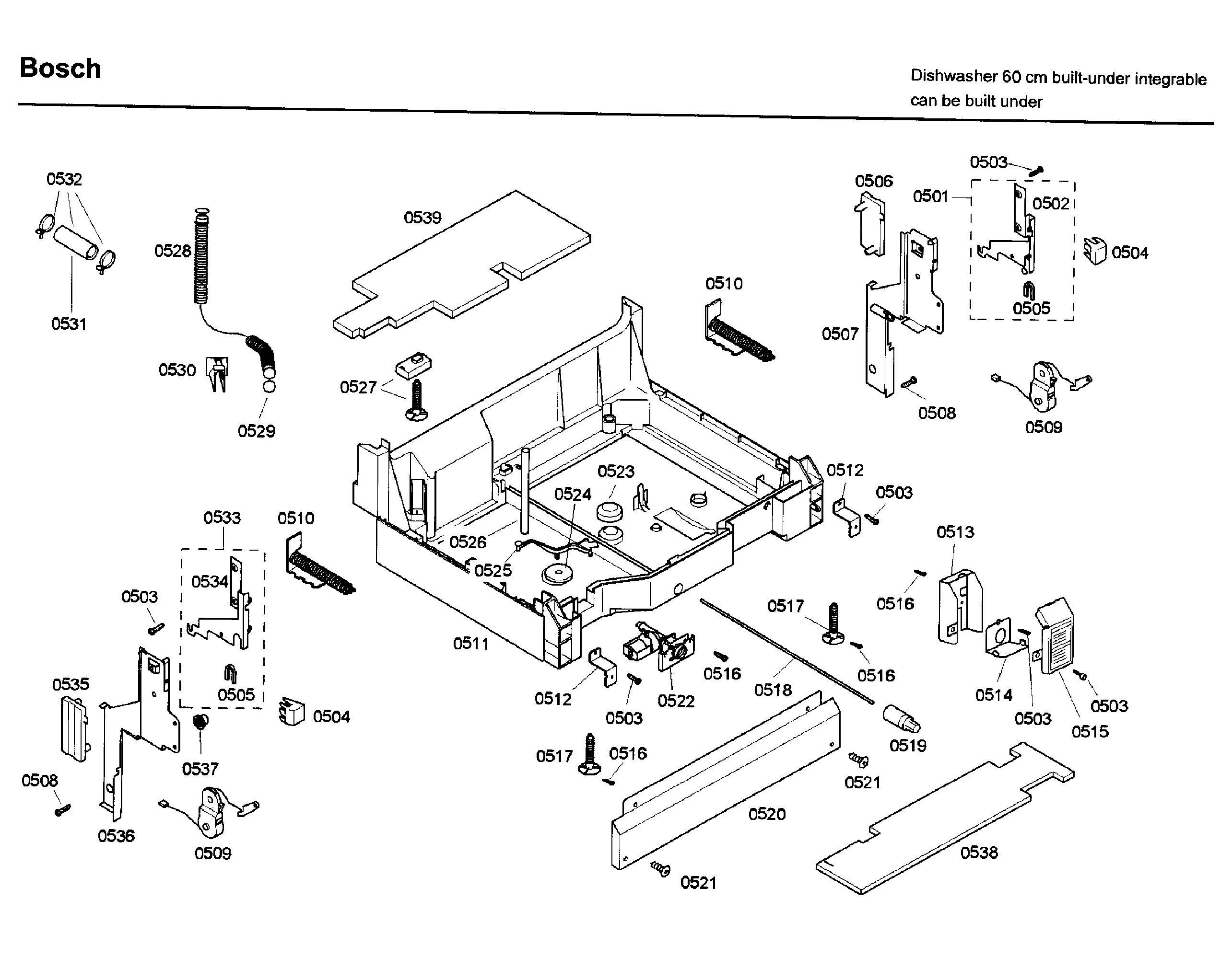 Bosch SHX46A05UC/26 base diagram