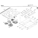 Bosch HEI8054U/07 cooktop diagram