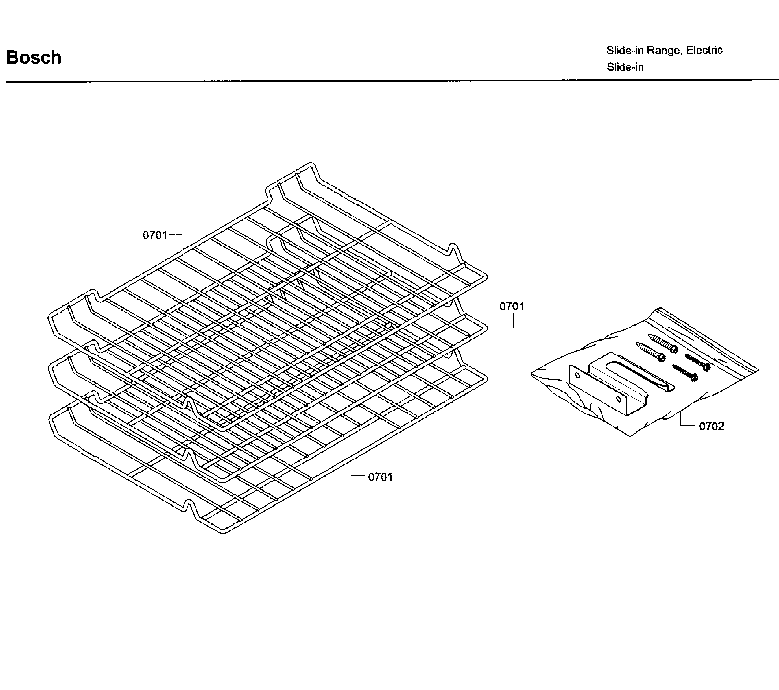 Bosch HEI8054U/07 rack diagram