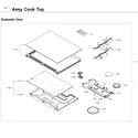 Samsung NE58F9710WS/AA-03 cooktop diagram