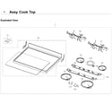 Samsung NE59J3420SS/AA-07 cooktop diagram