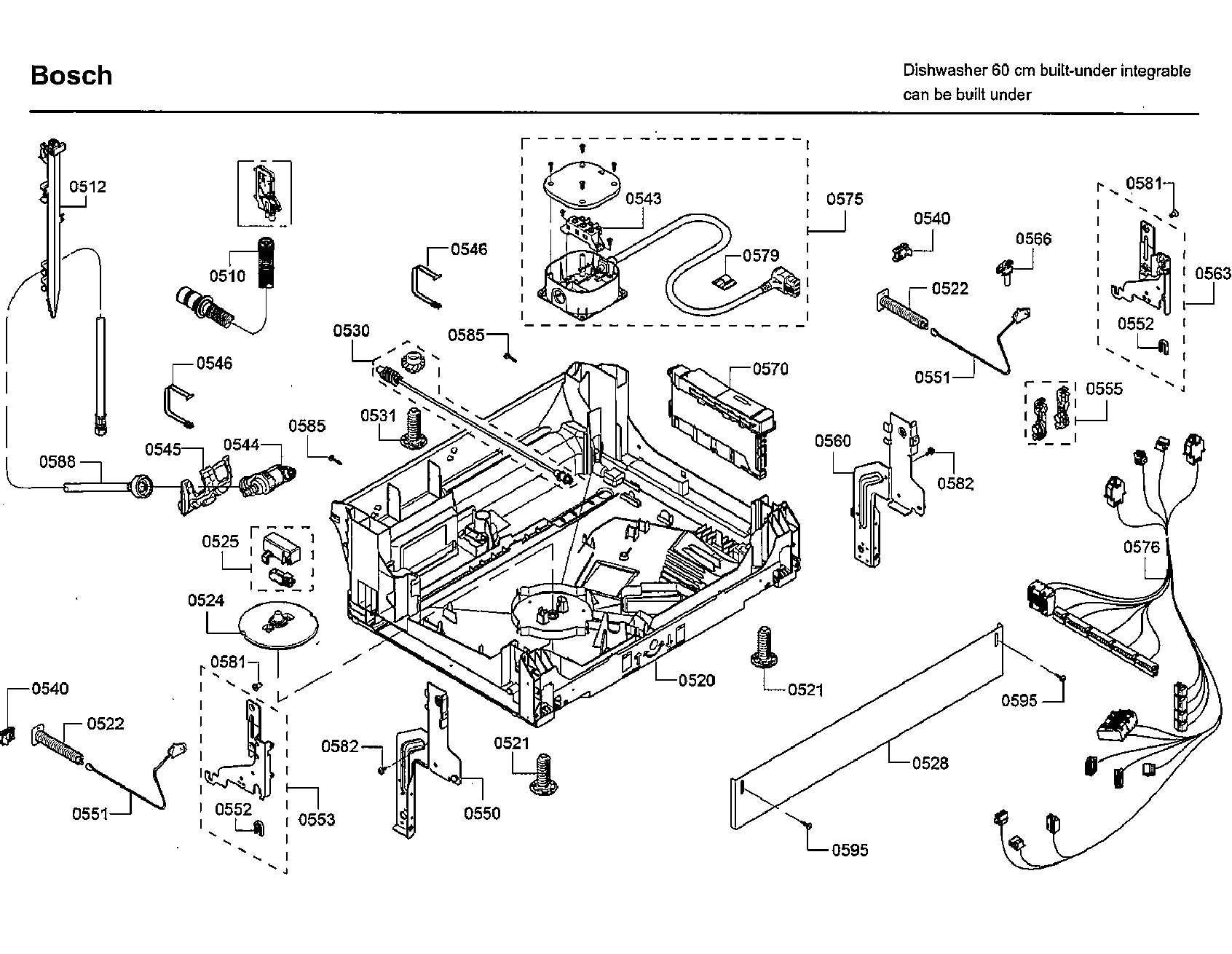 Bosch SHP65T55UC/09 base diagram