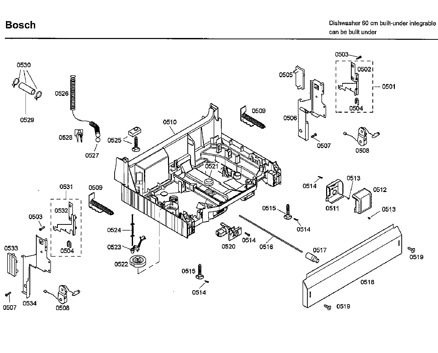 Bosch SHX33A05UC/36 base diagram