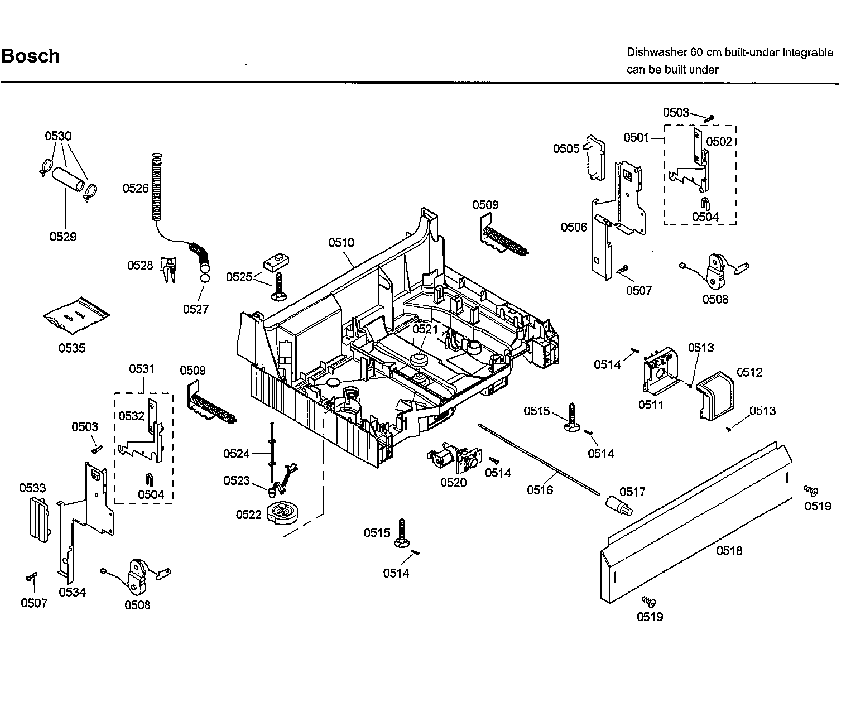 Bosch SHX33A05UC/43 base diagram