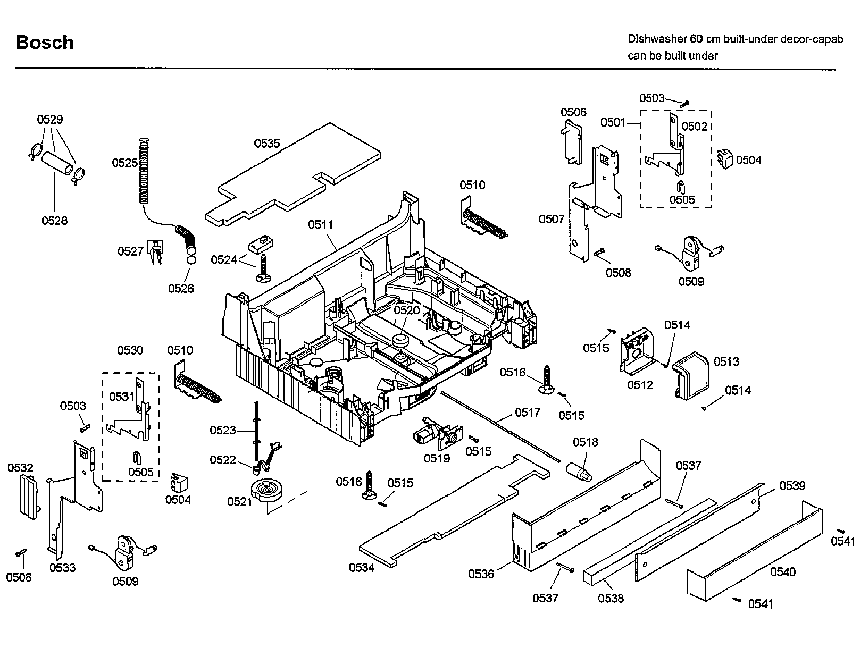 Bosch SHE66C02UC/46 base diagram