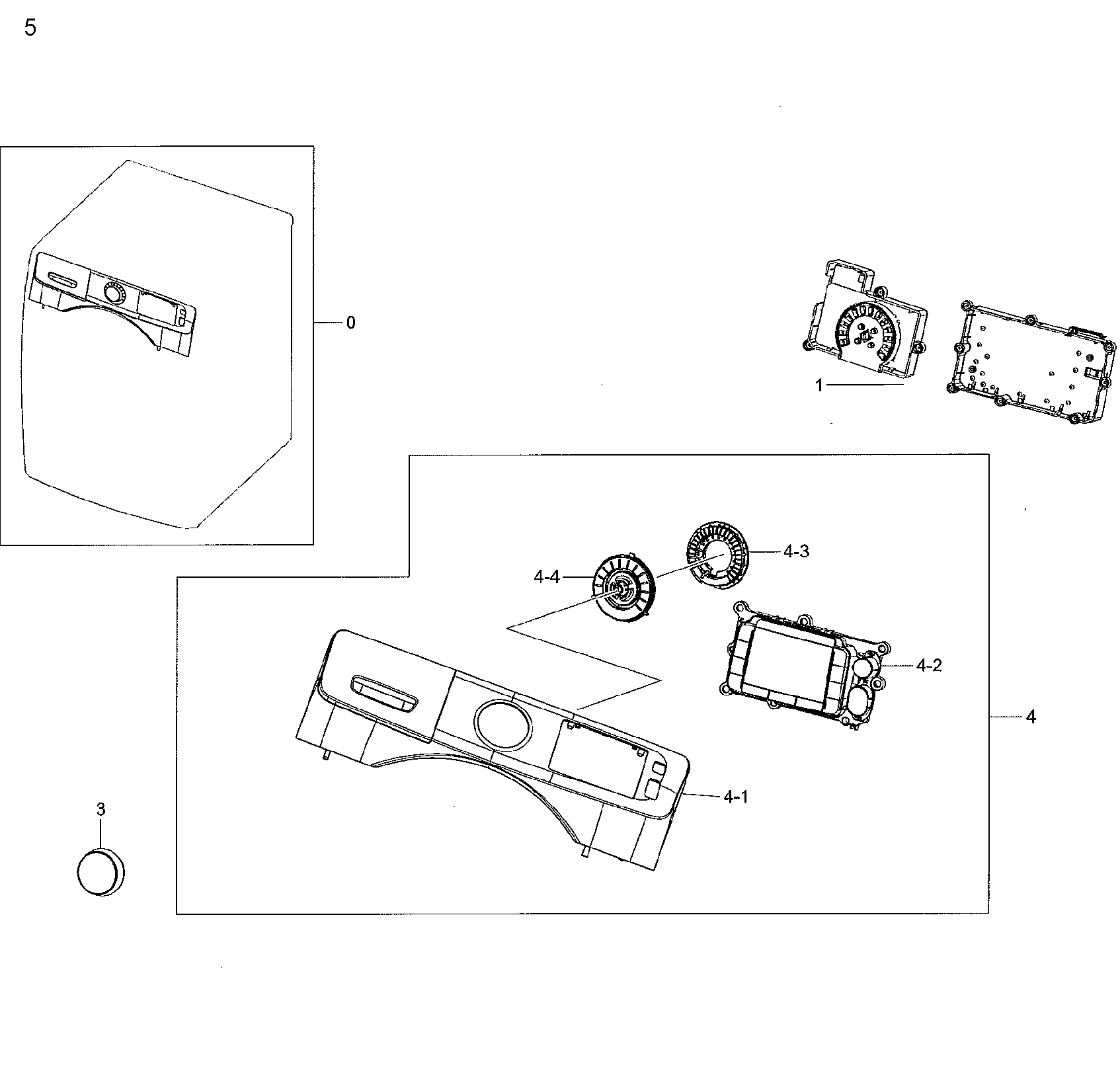 Samsung WF42H5200AF/A2-01 control panel diagram
