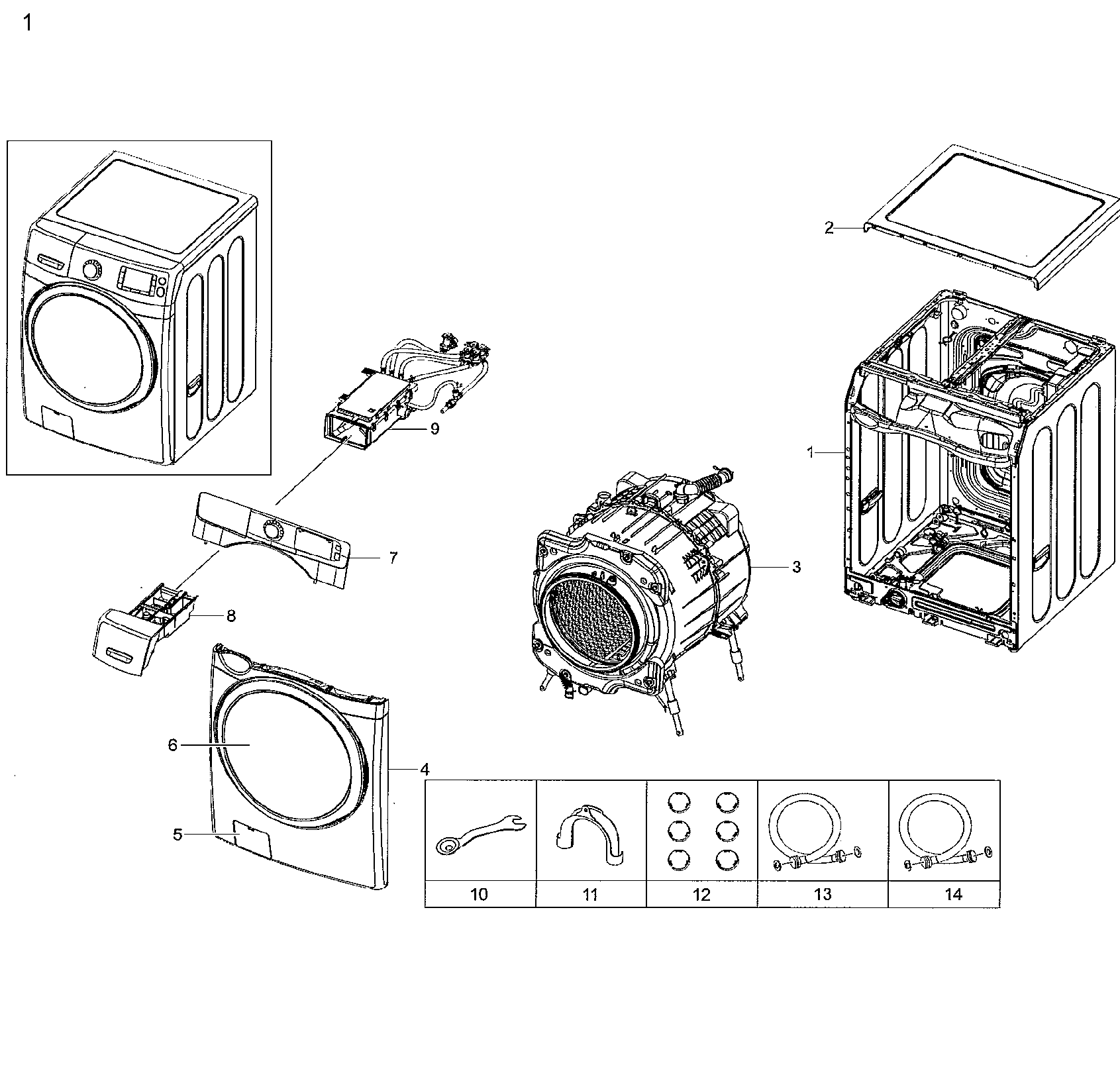 Samsung WF42H5200AP/A2-01 main asy diagram