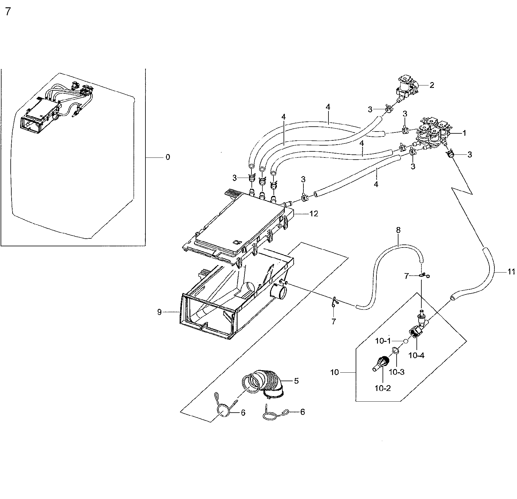 Samsung WF42H5200AP/A2-01 housing-drawer diagram