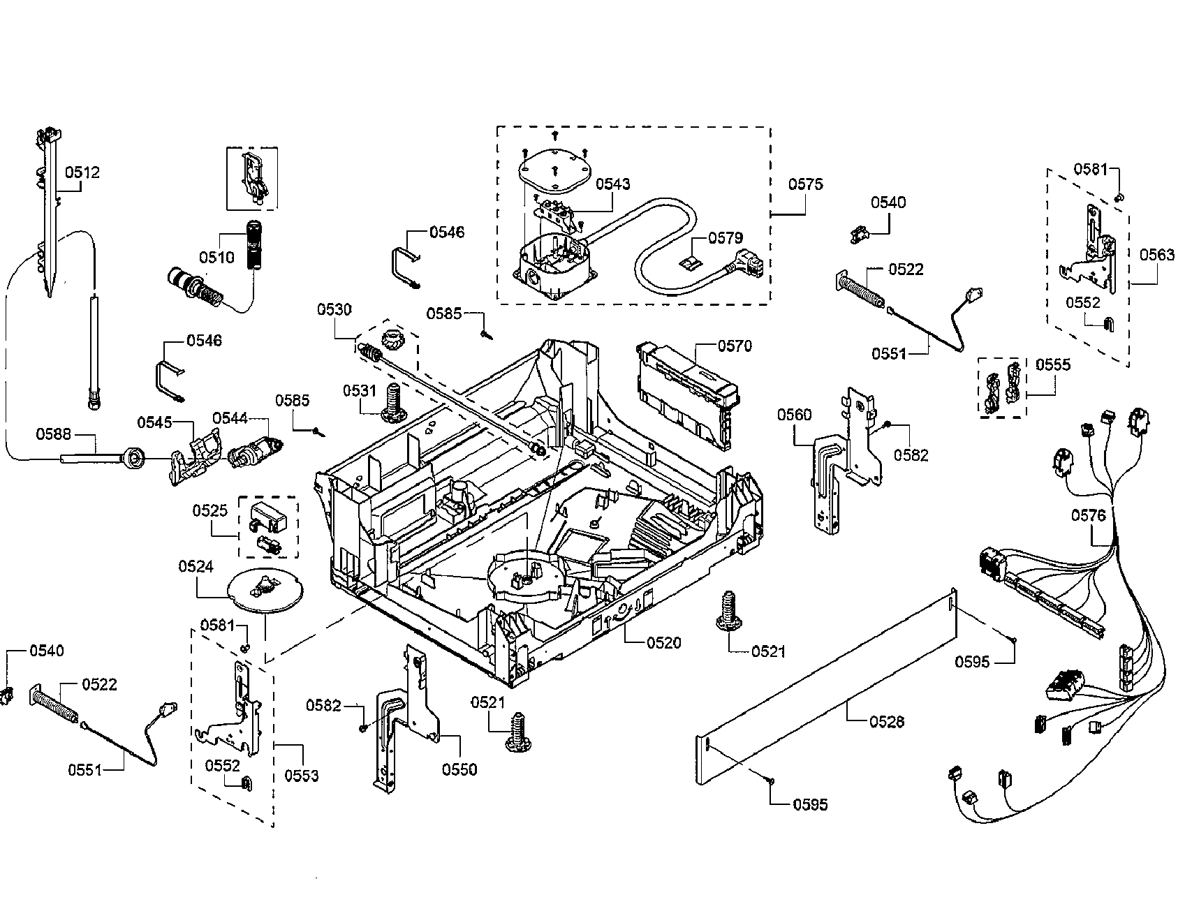 Bosch SHE53TF5UC/09 base diagram