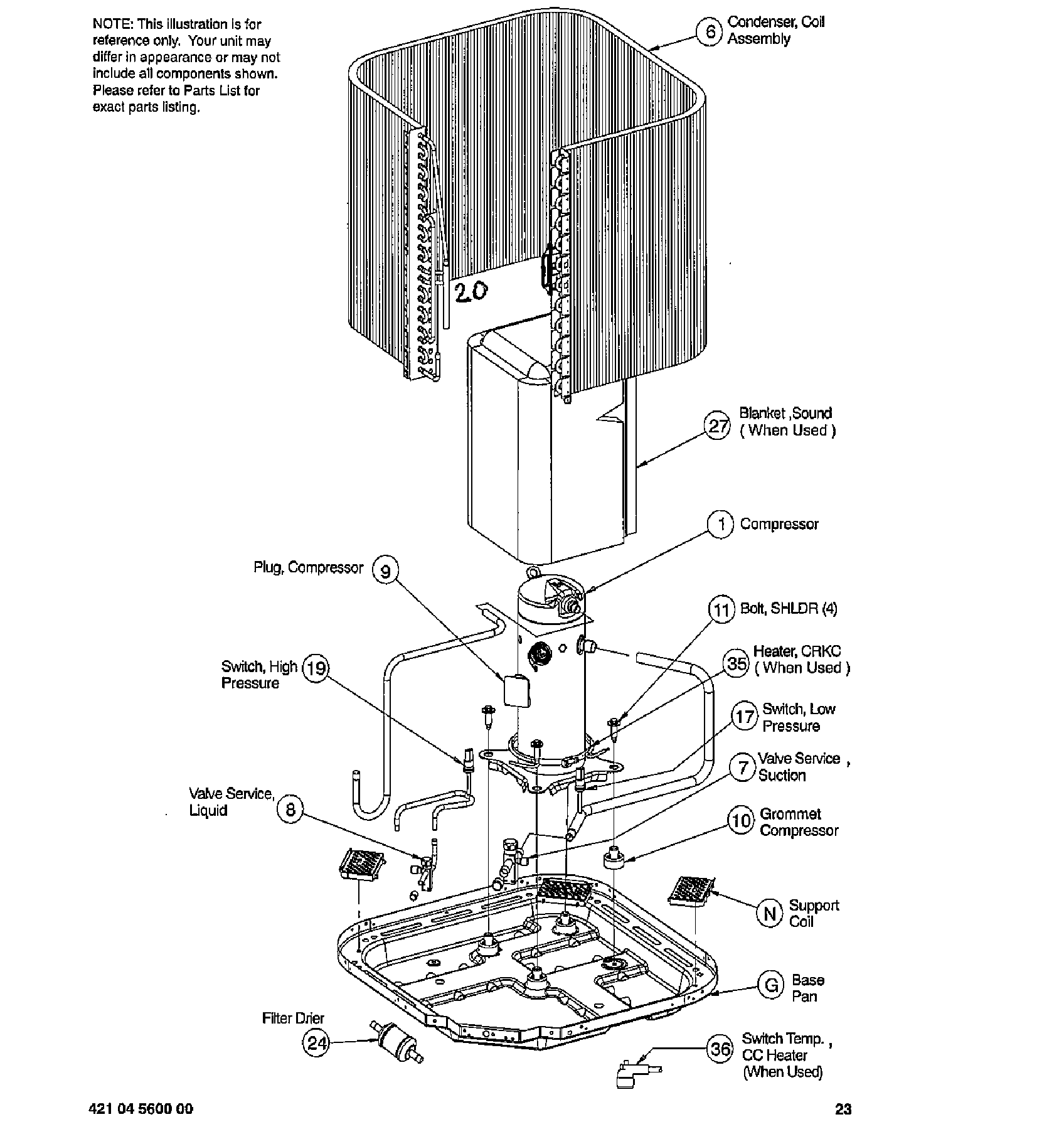 ICP N2A424GKA100 inner parts diagram