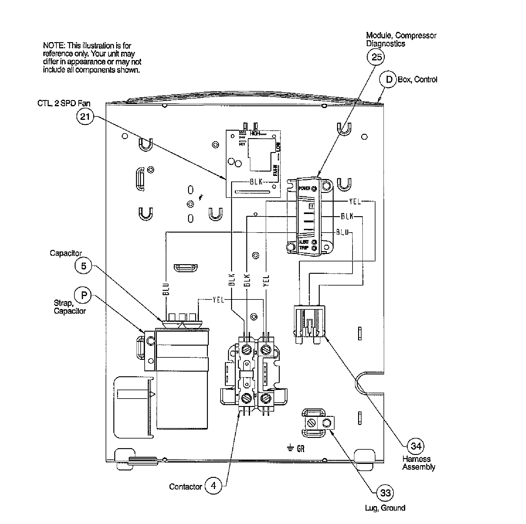 ICP N2A430AKA100 control panel diagram