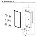 Samsung RF28K9070SG/AA-01 freezer door rt diagram