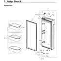 Samsung RF28K9070SG/AA-01 fridge door rt diagram