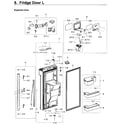 Samsung RF28K9070SG/AA-01 fridge door lt diagram
