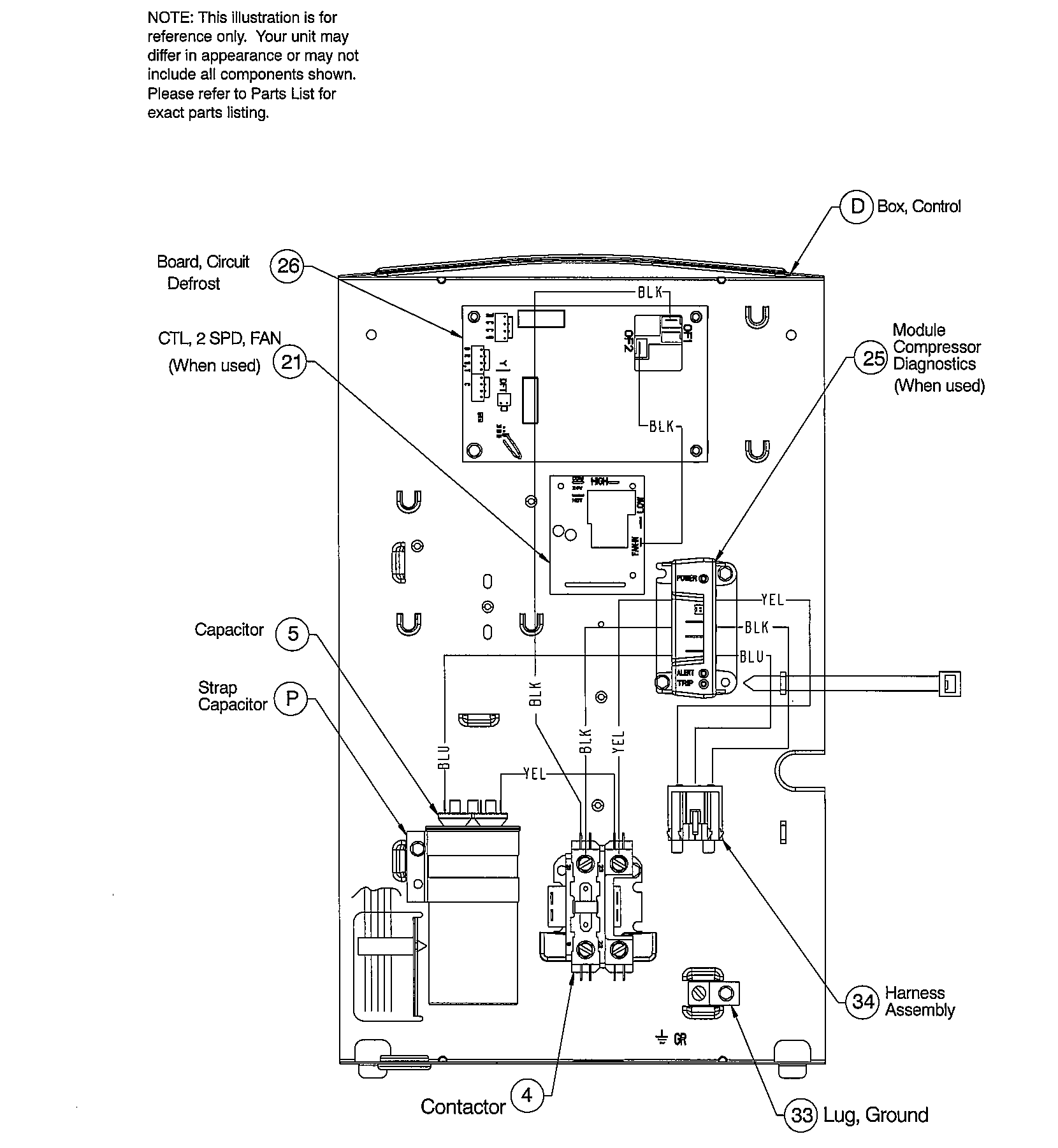 ICP N4H424AKB100 control panel diagram