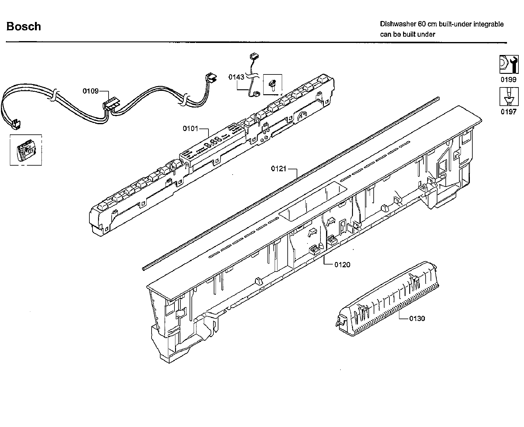Bosch SHPM98W75N/01 control panel diagram