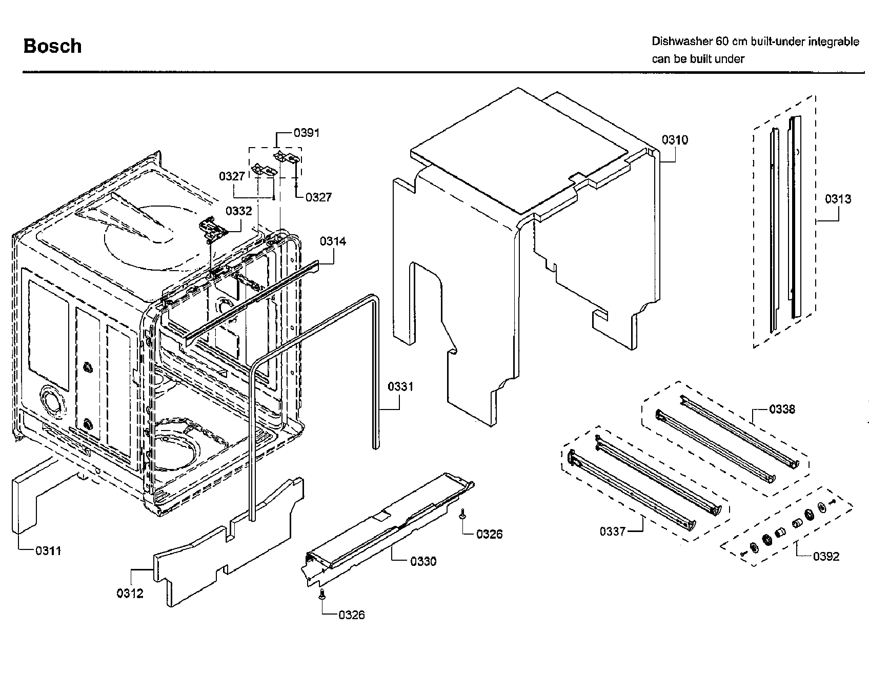 Bosch SHXM63W55N/01 frame diagram