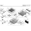 Bosch SHEM63W55N/01 rack asy diagram