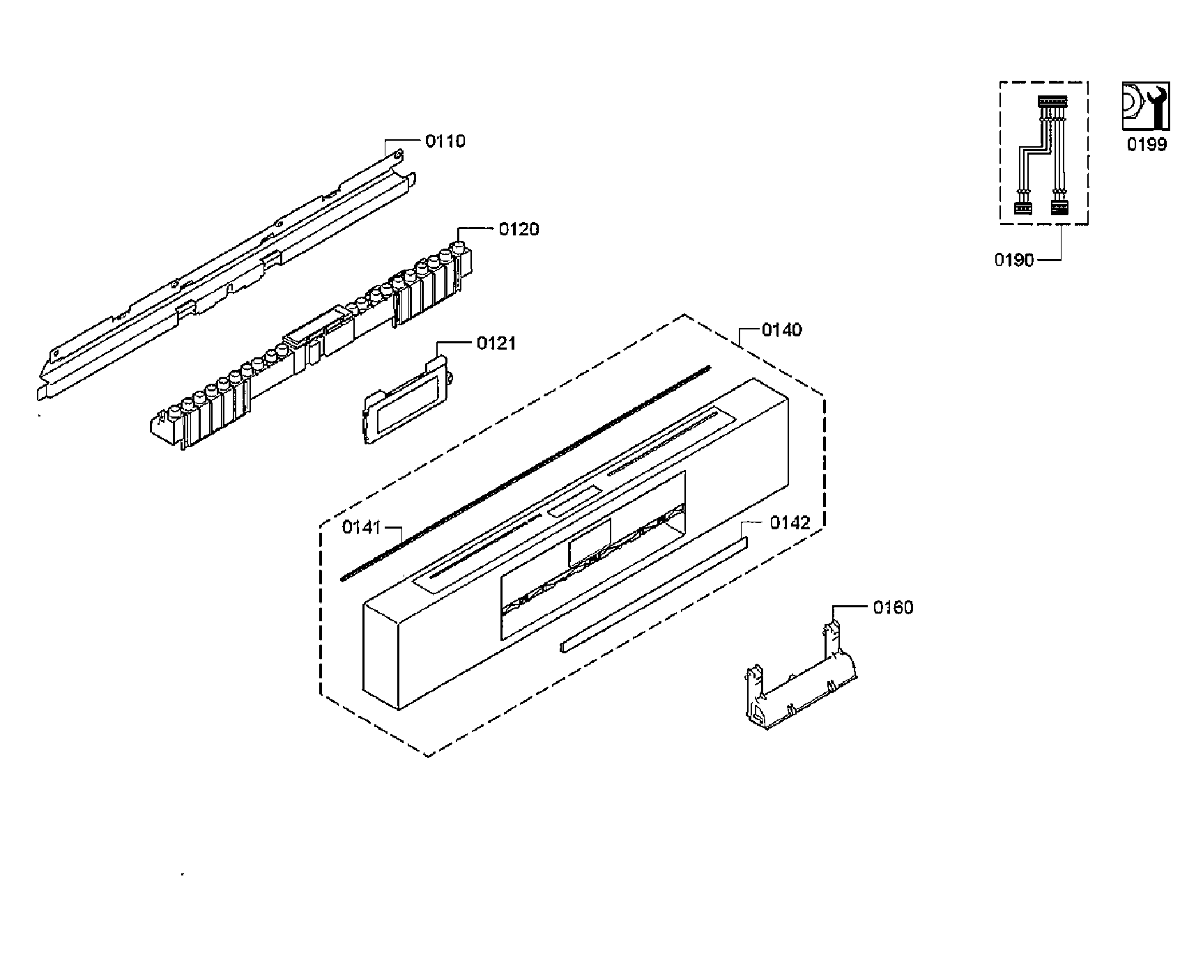 Bosch SHEM78WH5N/30 control panel diagram
