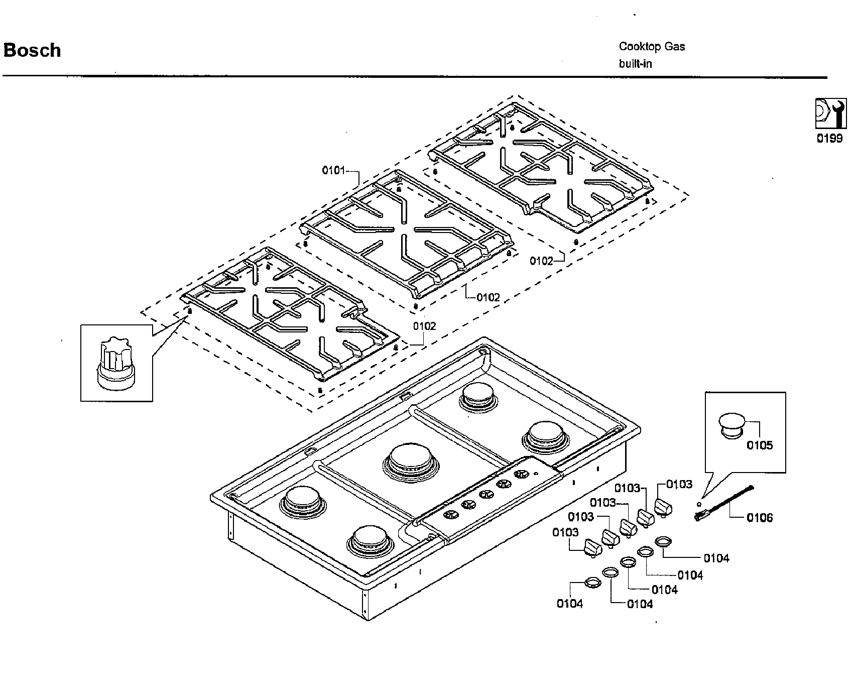 Bosch NGM8654UC/03 grid asy diagram
